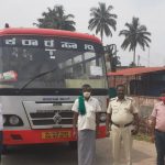 ತೋಟದಲ್ಲಿದ್ದ ಕಾರ್ಮಿಕರು ಸರ್ಕಾರಿ ಬಸ್ಸಲ್ಲಿ ಸ್ವಂತ ಊರಿಗೆ ಶಿಫ್ಟ್