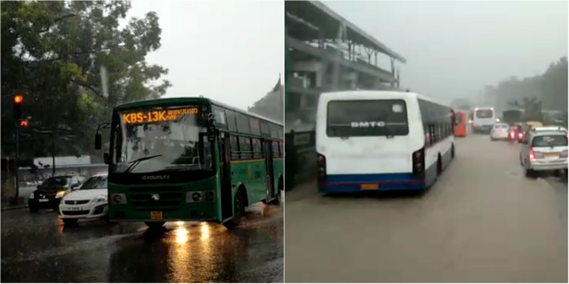 ಬೆಂಗ್ಳೂರಿನಲ್ಲಿ ವರುಣನ ಆರ್ಭಟ-ಧರೆಗುರುಳಿದ ಮರ