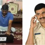 ಲಾಕ್‍ಡೌನ್ ಸಡಿಲಿಕೆ ಹಾರ್ಮೋನಿಯಂ ನುಡಿಸಿ ಆಯಾಸ ಕಳೆಯುತ್ತಿರೋ ಪಿಎಸ್‍ಐ