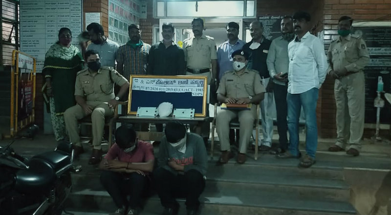 ವಾಣಿಜ್ಯನಗರಿಯಲ್ಲಿ ಮುಂದುವರೆದ ಗಾಂಜಾ ಘಾಟು: ಮತ್ತಿಬ್ಬರು ಅಂದರ್