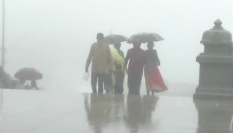 ತಗ್ಗಿದ ಮಳೆ ಪ್ರಮಾಣ- ತಲಕಾವೇರಿಗೆ ಭಕ್ತರ ದಂಡು