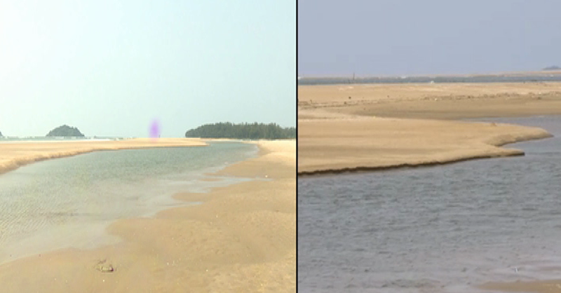 ಸಾಗರವನ್ನೇ ಹಿಂದೆ ಸರಿಸಿದ ಕಾಳಿ ನದಿ