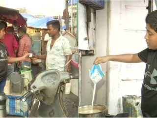 ತಂದೆ ಇಲ್ಲ, ಕೊರೊನಾದಿಂದಾಗಿ ತಾಯಿಗೂ ಕೆಲಸವಿಲ್ಲ- ಟೀ ಮಾರಾಟಕ್ಕಿಳಿದ ಬಾಲಕ