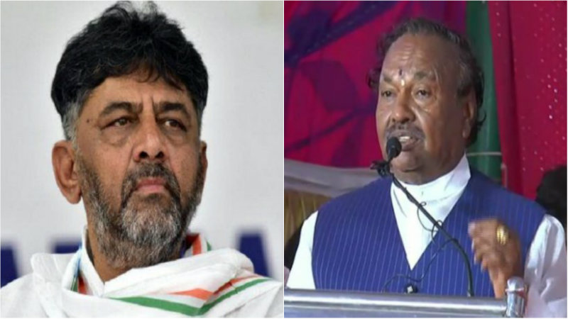 ಡಿಕೆಶಿ ಸೀತೆಯಷ್ಟೇ ಪವಿತ್ರವಾಗಿ ಕೇಸ್ ನಿಂದ ಹೊರಗೆ ಬರಲಿ: ಈಶ್ವರಪ್ಪ