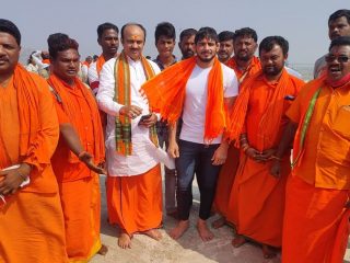 ಅಂಜನಾದ್ರಿಗೆ ಭೇಟಿ ನೀಡಿದ ರಾಷ್ಟ್ರೀಯ ಕುಸ್ತಿಪಟು ಹರಿಯಾಣದ ಜಿತೇಂದ್ರ