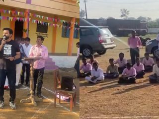 ಮಕ್ಕಳೊಂದಿಗೆ ಗಣರಾಜ್ಯೋತ್ಸವ ಆಚರಿಸಿ ಕಿವಿಮಾತು ಹೇಳಿದ ಧನಂಜಯ್