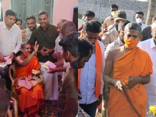 ಪೇಜಾವರ ಶ್ರೀಗಳಿಂದ ಹರಿಜನ ಕಾಲೋನಿಯಲ್ಲಿ ರಾಮಮಂದಿರಕ್ಕೆ ನಿಧಿ ಸಂಗ್ರಹ