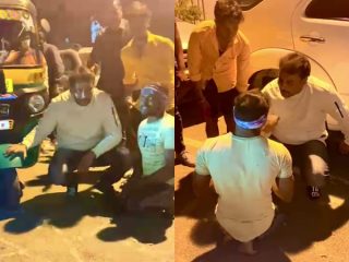 ದರ್ಶನ್ ಕಾರನ್ನು ಫಾಲೋ ಮಾಡಿದ ಅಂಗವಿಕಲ ಅಭಿಮಾನಿ- ರಸ್ತೆಯಲ್ಲಿ ಕೆಳಗೆ ಕೂತು ಮಾತನಾಡಿಸಿದ ಡಿ ಬಾಸ್