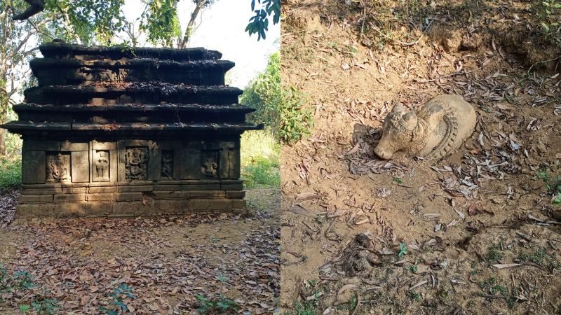 ಭೂಮಿಯಲ್ಲಿ ಹುದುಗಿ ಹೋಯ್ತು 11ನೇ ಶತಮಾನದ ಶಿವನ ದೇವಾಲಯ