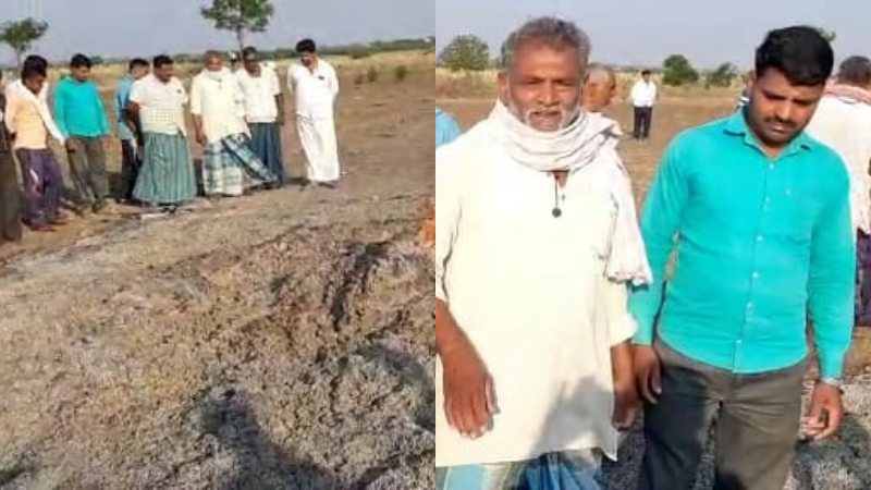 ರೈತ ಮಹಿಳೆ ಬೆಳೆದಿದ್ದ ಕಡಲೆ ಬೆಂಕಿಗಾಹುತಿ
