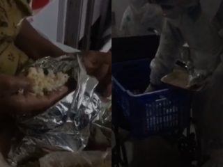 ಕೊರೊನಾ ಆಸ್ಪತ್ರೆಯಲ್ಲಿ ಹಳಸಿದ ಅನ್ನ – ಅಳಲು ತೋಡಿಕೊಂಡ ಸೋಂಕಿತರು