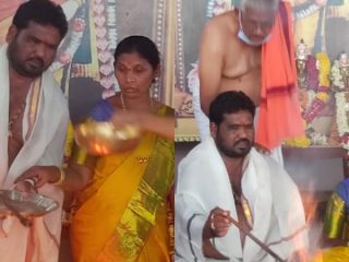 ಕೊರೊನಾ ತೊಲಗಲಿ, ಮಳೆ ಬೆಳೆ ಚೆನ್ನಾಗಿ ಬರಲಿ ಎಂದು ಧನ್ವಂತರಿ ಯಾಗ ಮಾಡಿಸಿದ ಶಾಸಕ