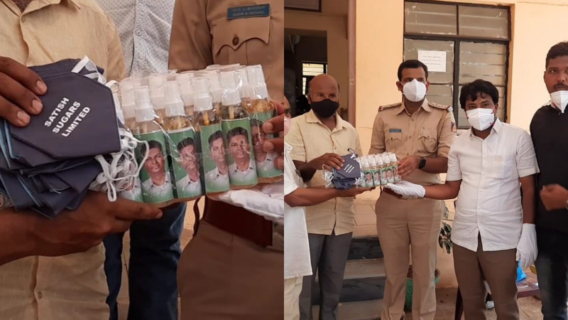 ಸತೀಶ್ ಜಾರಕಿಹೊಳಿ ಹುಟ್ಟುಹಬ್ಬ- 10 ಸಾವಿರ ಮಾಸ್ಕ್, ಸ್ಯಾನಿಟೈಸರ್ ವಿತರಣೆ