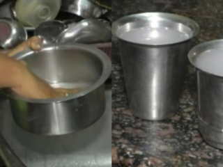 ಕೊರೊನಾ ತಡೆಗಾಗಿ ಅಕ್ಕಿ ತೊಳೆದ ನೀರು ಕುಡಿಯುತ್ತಿರುವ ಮಹಿಳೆಯರು