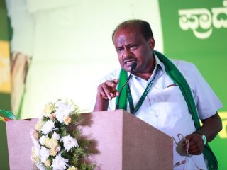 HD Kumaraswamy at Bidadi Farm House