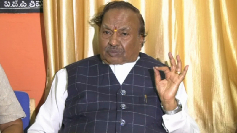 ನಾನು ಮಂತ್ರಿ ಆಗಿರುವವರೆಗೆ ನನ್ನ ಮಗ MLA,MLC ಆಗುವುದು ಬೇಡ: ಈಶ್ವರಪ್ಪ