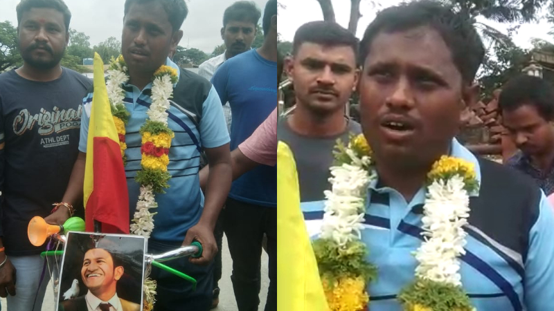 ಅಪ್ಪುಗೆ ಶ್ರದ್ಧಾಂಜಲಿ ಸಲ್ಲಿಸಲು ಸೈಕಲ್‍ನಲ್ಲಿ ಬೆಂಗಳೂರಿಗೆ ಜಾಥಾ ಹೊರಟ ಅಭಿಮಾನಿ