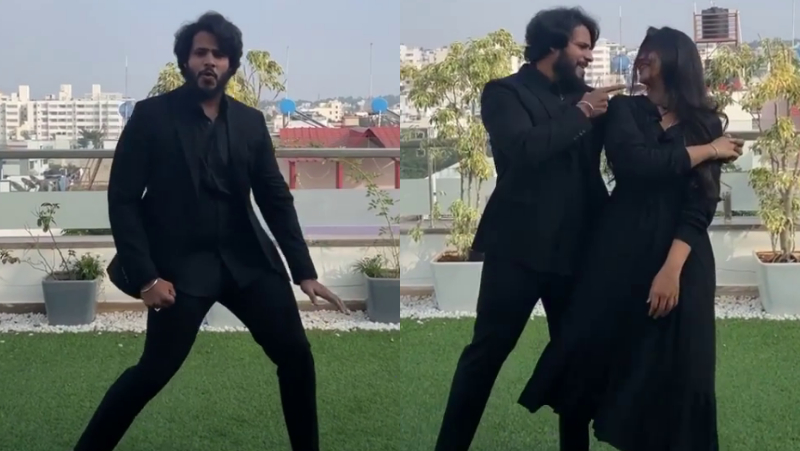 ಪತ್ನಿ ಜೊತೆಗೆ ರೋಮ್ಯಾಂಟಿಕ್ ಆಗಿ ಸ್ಟೆಪ್ಸ್ ಹಾಕಿದ ನಿಖಿಲ್