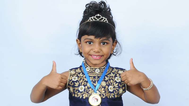 ಇಂಟರ್ ನ್ಯಾಷನಲ್ ಬುಕ್ ಆಫ್ ರೆಕಾರ್ಡ್ ಪುಟ ಸೇರಿದ 5 ವರ್ಷದ ಪೋರಿ
