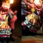 ಯಕ್ಷಗಾನ ವೇಷಧಾರಿ ಮೈಮೇಲೆ ದೈವದ ಆವಾಹನೆ