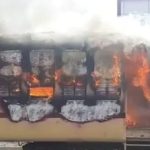 ರೈಲ್ವೆ ಉದ್ಯೋಗಕ್ಕಾಗಿ ಪ್ರತಿಭಟನೆ – ರೈಲಿನ ಭೋಗಿಗೆ ಬೆಂಕಿ ಹಚ್ಚಿ ಆಕ್ರೋಶ