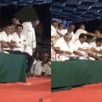 ವೇದಿಕೆ ಮೇಲೆ ನಿಂಬೆ ಹಣ್ಣು ಉರುಳಿಬಿಟ್ಟ ಹೆಚ್‍ಡಿ ರೇವಣ್ಣ!