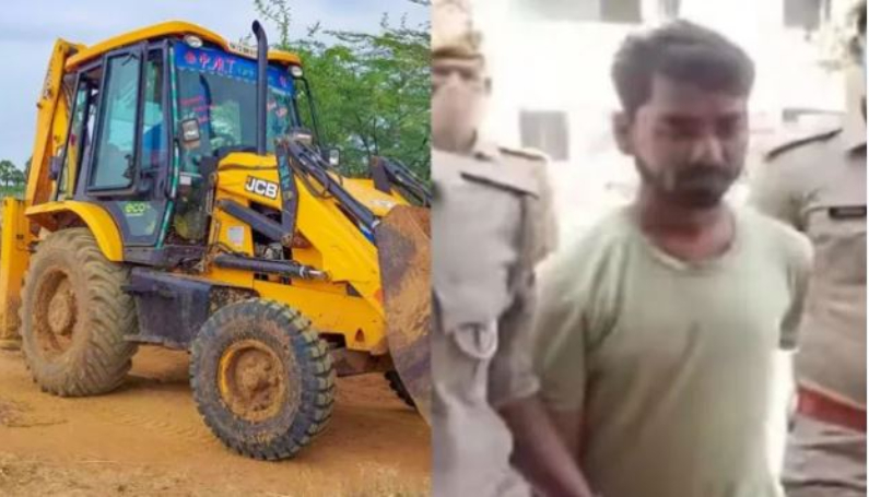 ಮನೆ ಮುಂದೆ ಬುಲ್ಡೋಜರ್ ಪ್ರತ್ಯಕ್ಷ – ಪರಾರಿಯಾಗಿದ್ದ ಯುಪಿ ರೇಪ್ ಆರೋಪಿ ಶರಣು