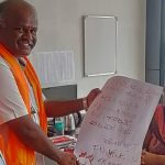 ಸರ್ಕಾರಕ್ಕೆ ರಕ್ತದಲ್ಲಿ ಪತ್ರ ಬರೆದ ಚಿಕ್ಕಮಗಳೂರಿನ ಶ್ರೀಗಂಧ ಬೆಳೆಗಾರ