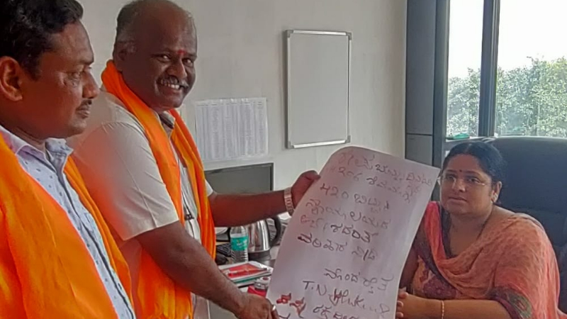 ಸರ್ಕಾರಕ್ಕೆ ರಕ್ತದಲ್ಲಿ ಪತ್ರ ಬರೆದ ಚಿಕ್ಕಮಗಳೂರಿನ ಶ್ರೀಗಂಧ ಬೆಳೆಗಾರ