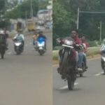 ರಾಷ್ಟ್ರೀಯ ಹೆದ್ದಾರಿಯ ನಡು ರಸ್ತೆಯಲ್ಲಿ ಬೈಕ್ ವ್ಹೀಲಿಂಗ್, 5 ಬೈಕ್ ಸೀಜ್