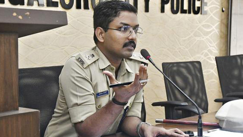 ಹೆಲ್ಮೆಟ್ ಧರಿಸದ ಪೊಲೀಸರನ್ನು ಸೇವೆಯಿಂದ ಅಮಾನತು ಮಾಡುತ್ತೇನೆ: SP ಹರಿರಾಂ ಶಂಕರ್ ಎಚ್ಚರಿಕೆ