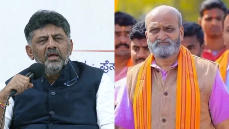 ನೀವು ಸರ್ವನಾಶ ಆಗಿ ಹೋಗ್ತೀರಾ – ಡಿಕೆಶಿ ವಿರುದ್ಧ ಮುತಾಲಿಕ್ ಕಿಡಿ