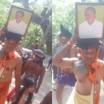 ಹೆಚ್‍ಡಿಕೆ ಸಿಎಂ ಆಗಲೆಂದು ಫೋಟೋ ಹೊತ್ತು ಅಭಿಮಾನಿಯಿಂದ ಶಬರಿಮಲೆ ಯಾತ್ರೆ