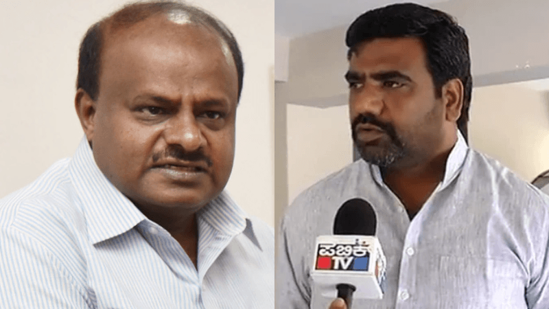 ಏಕವಚನದಲ್ಲಿಯೇ ವಾಗ್ದಾಳಿ ನಡೆಸಿ ಹೆಚ್‍ಡಿಕೆಗೆ ಶಿವನಗೌಡ ಸವಾಲ್