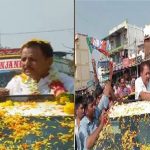 ನಾಪತ್ತೆಯಾಗಿದ್ದ ಮಾಡಾಳ್‌ ಮನೆಗೆ ವಾಪಸ್‌ – ತೆರೆದ ವಾಹನದಲ್ಲಿ ಮೆರವಣಿಗೆ