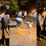 ನಡುರಾತ್ರಿ ರಸ್ತೆ ಗುಂಡಿಗಳ ಮುಚ್ಚಿದ ನಟಿ : ಕಾರುಣ್ಯ ರಾಮ್ ಕೆಲಸಕ್ಕೆ ಮೆಚ್ಚುಗೆ