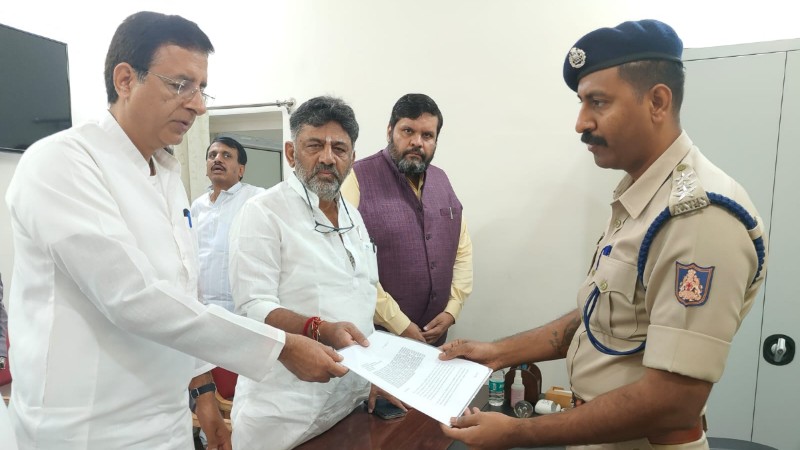 ಅಮಿತ್ ಶಾ, ವಿ.ಸೋಮಣ್ಣ ವಿರುದ್ಧ ಪೊಲೀಸರಿಗೆ ‘ಕೈ’ ನಾಯಕರ ದೂರು