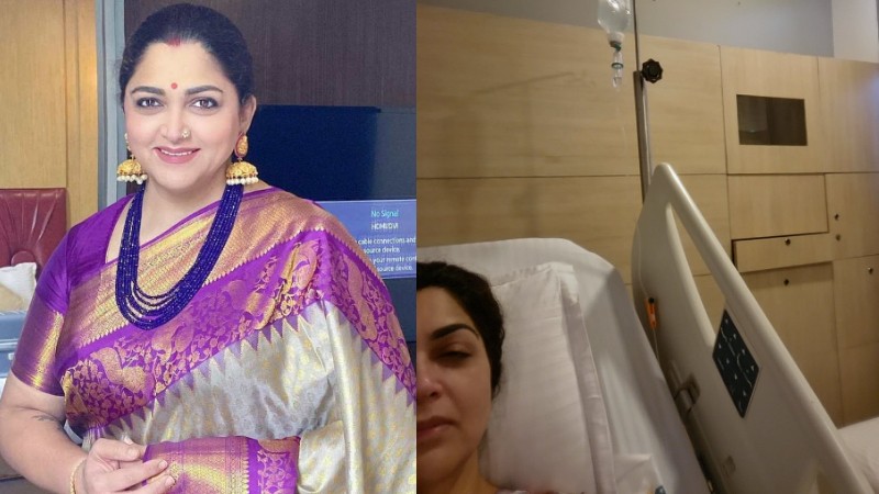 ನಟಿ ಖುಷ್ಬೂ ಸುಂದರ್‌ಗೆ ಅನಾರೋಗ್ಯ, ಆಸ್ಪತ್ರೆಗೆ ದಾಖಲು