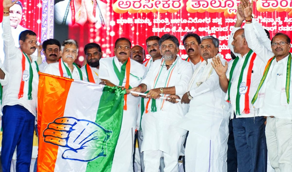 ಮಾಜಿ ಶಾಸಕ ಶಿವಲಿಂಗೇಗೌಡ ಕಾಂಗ್ರೆಸ್‌ ಸೇರ್ಪಡೆ