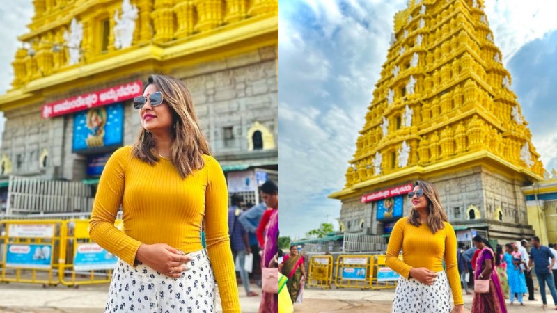 ಮೈಸೂರು ಚಾಮುಂಡೇಶ್ವರಿ ದೇವಸ್ಥಾನದಲ್ಲಿ ದೀಪಿಕಾ ದಾಸ್