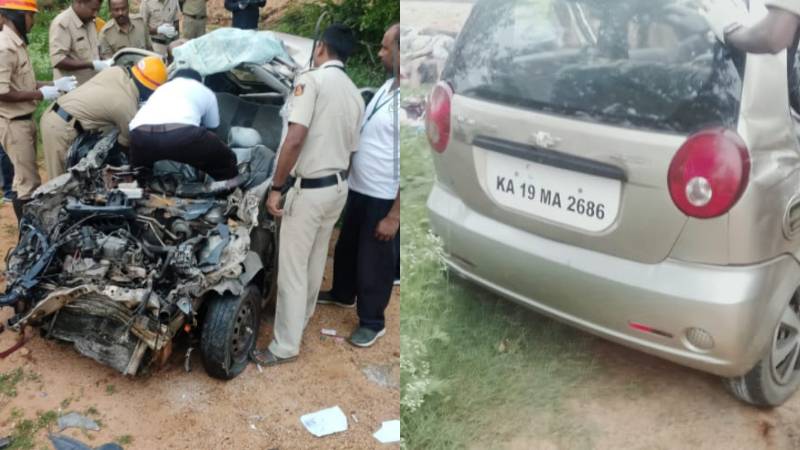 ಬೆಂಗ್ಳೂರು-ಮಂಗಳೂರು ಹೆದ್ದಾರಿಯಲ್ಲಿ ಭೀಕರ ಅಪಘಾತ – ಸ್ಥಳದಲ್ಲೇ ನಾಲ್ವರು ಸಾವು