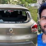 ಇಸ್ರೋ ವಿಜ್ಞಾನಿಯ ಕಾರಿಗೆ ಕಲ್ಲೆಸೆತ – ಹಿಂಭಾಗದ ಗಾಜು ಪುಡಿ ಪುಡಿ
