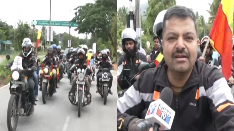 ಕಾವೇರಿ ಹೋರಾಟಕ್ಕೆ ಬೆಂಬಲ ನೀಡಲು ಬೈಕ್ ರ‍್ಯಾಲಿ – ಪ್ರತಿಭಟನೆಯಲ್ಲಿ ಭಾಗಿಯಾದ ಚಕ್ರವರ್ತಿ ಸೂಲಿಬೆಲೆ