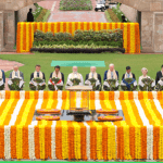 2 ದಿನಗಳ ಜಿ-20 ಶೃಂಗಸಭೆ ಯಶಸ್ವಿ- ಗಾಂಧೀಜಿ ಸ್ಮಾರಕಕ್ಕೆ ವಿಶ್ವನಾಯಕರ ನಮನ