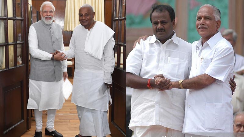 ದೊಡ್ಡಗೌಡ್ರು ಬಿಜೆಪಿ ಜೊತೆ ಮೈತ್ರಿಗೆ ಒಪ್ಪಿರೋದು ಸಂತೋಷ: ಬಿಎಸ್‌ವೈ