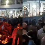 ವಿಜಯದಶಮಿ ವೇಳೆ ಪಲ್ಲಕ್ಕಿ ತಡೆದು ಅಲ್ಲಾ ಹು ಅಕ್ಬರ್ ಘೋಷಣೆ ಕೂಗಿದ ಕಿಡಿಗೇಡಿಗಳು