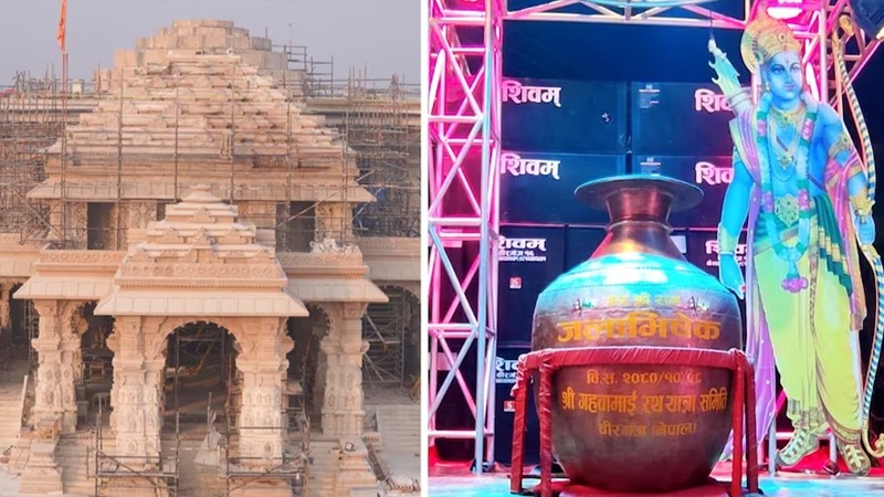 Ayodhya Ram Mandir – ಶ್ರೀರಾಮಲಲ್ಲಾ ಅಭಿಷೇಕಕ್ಕೆ ನೇಪಾಳದಿಂದ 16 ಪವಿತ್ರ ನದಿಗಳ ನೀರು