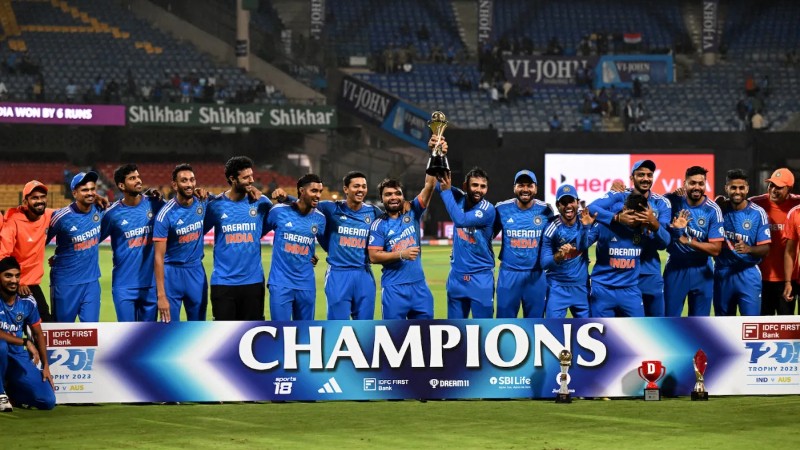 IND vs AUS T20I: ಕೊನೆ ಪಂದ್ಯದಲ್ಲಿ ಭಾರತಕ್ಕೆ ಗೆಲುವು; 4-1 ಅಂತರದಿಂದ ಸರಣಿ ಕೈವಶ