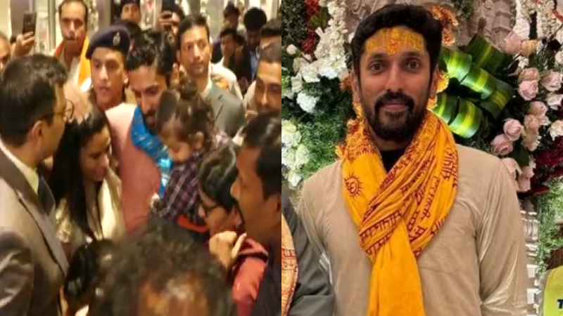 ಅಯೋಧ್ಯೆಯಲ್ಲಿ ‘ಜೈ ಶ್ರೀರಾಮ್‌’ ಎಂದ ಶಿಲ್ಪಿ ಅರುಣ್‌ ಯೋಗಿರಾಜ್‌ ಕುಟುಂಬ