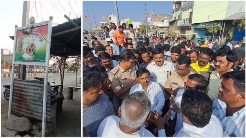 ಟಿಪ್ಪು ಸುಲ್ತಾನ್ ಭಾವಚಿತ್ರಕ್ಕೆ ಚಪ್ಪಲಿ ಹಾರ – ಇಬ್ಬರು ಕಾನ್ಸ್‌ಟೇಬಲ್‌ ಅಮಾನತು